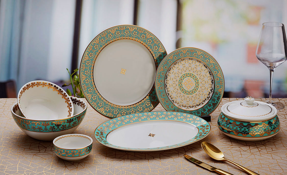 Oman Collection, 3 piece set -  Plates and Katori