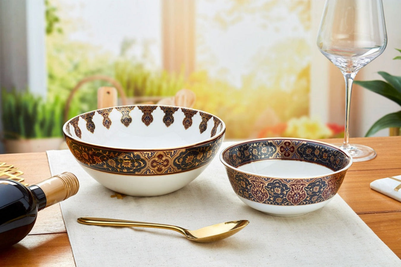 Begum Luxury Serving bowl  2 piece set