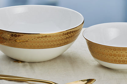 Japanese Floral Collection (Gold), 2 piece set - Serving bowls