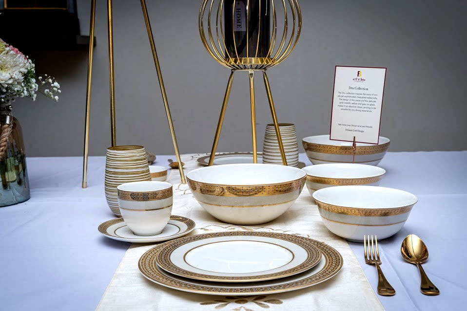 Dru Collection, 3 piece set - Pasta plates and Platter